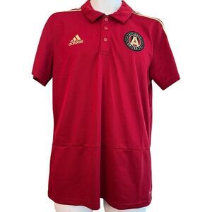 Atlanta United FC Soccer Jersey Mens Large Climalite Polo Shirt NWT